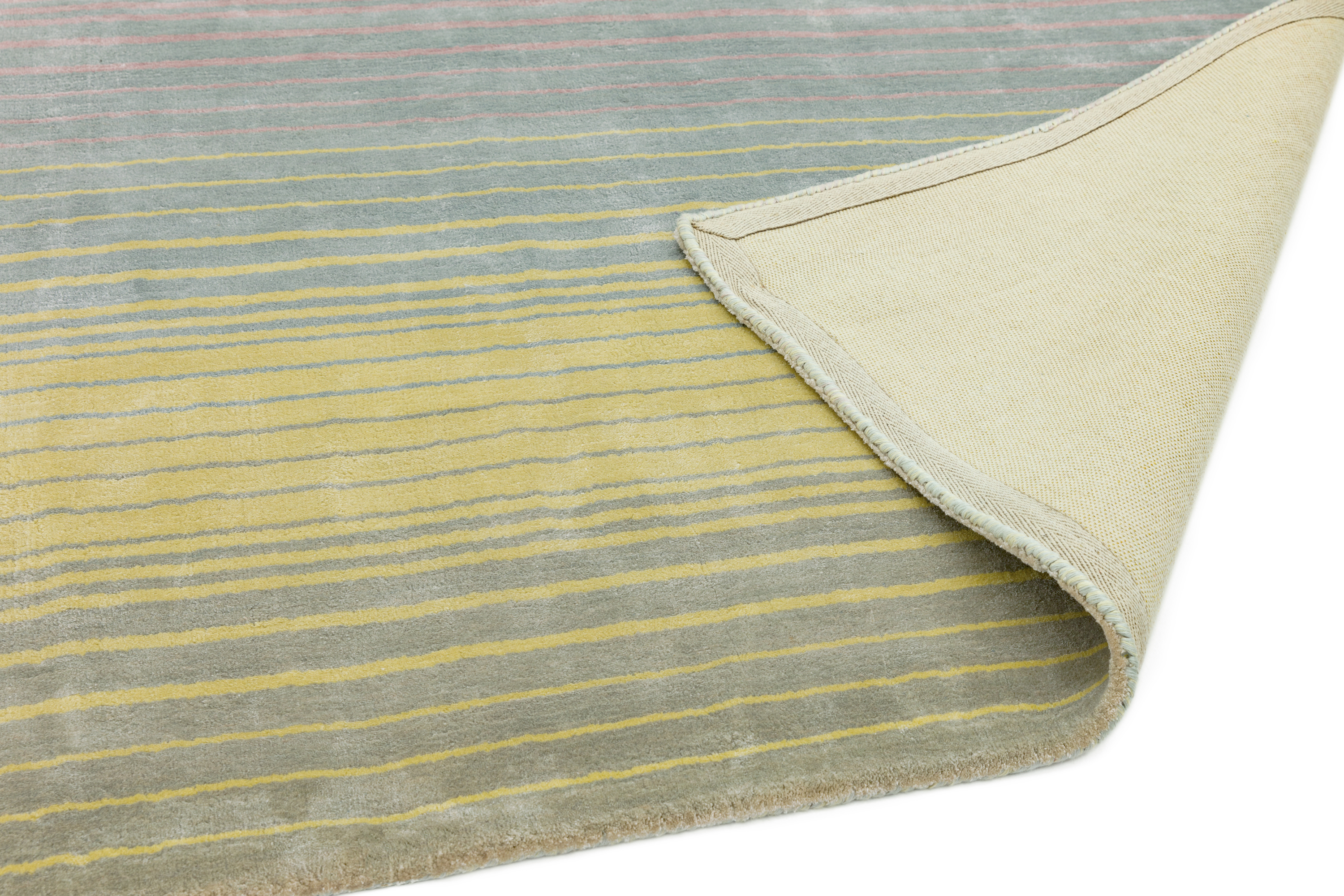 Holborn Velvety Viscose Striped Rug - Pastel Holborn Velvety Viscose Striped Rug - Pastel