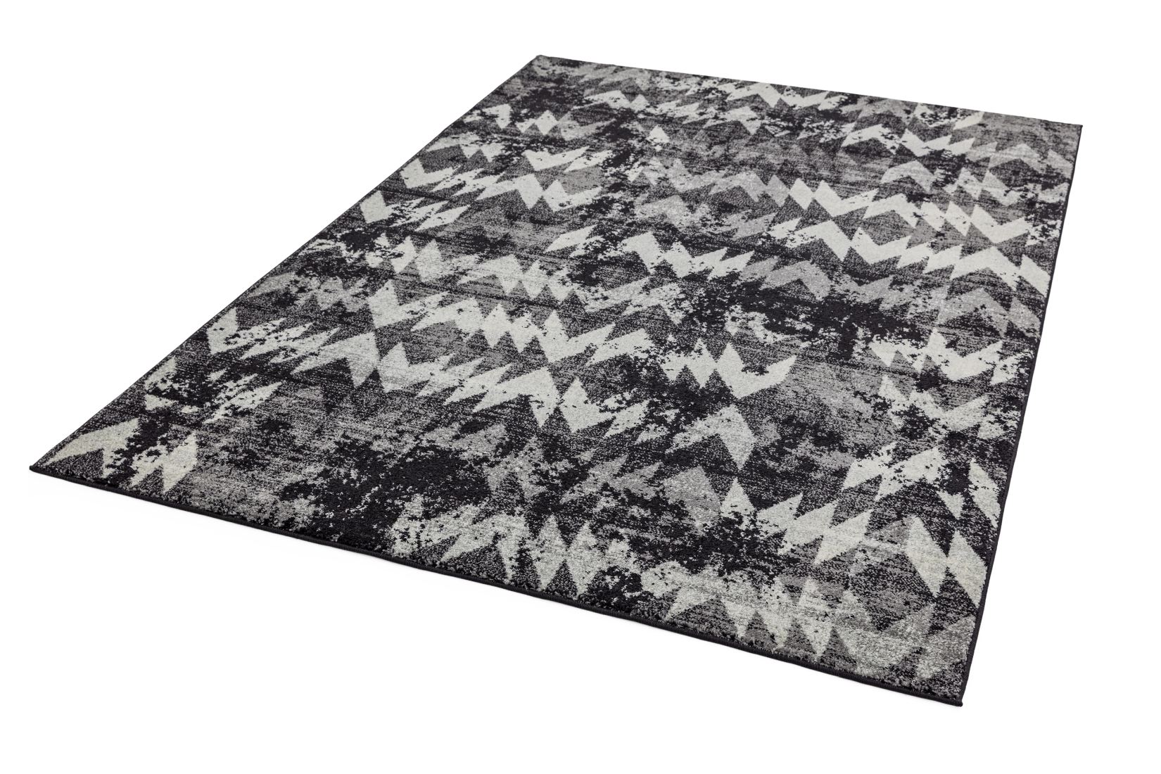 Nova Modern Rug - Chevron Black NV28