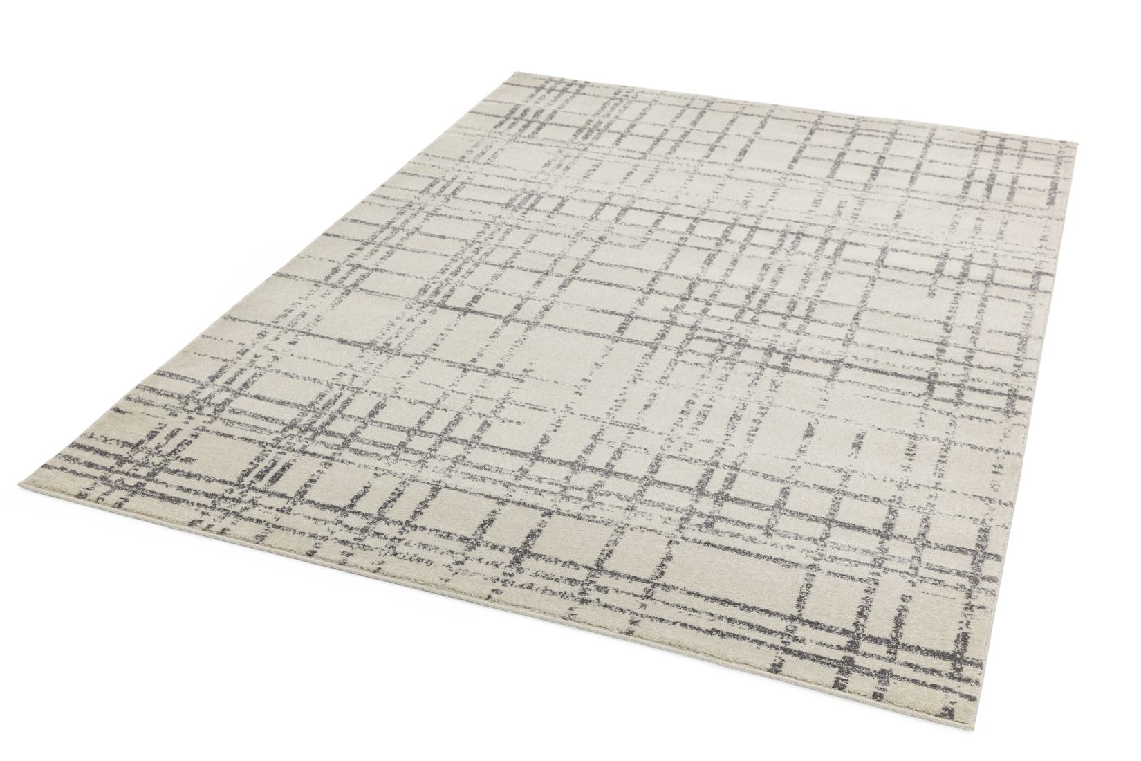 Nova Geometric Rug - Grid Grey NV31