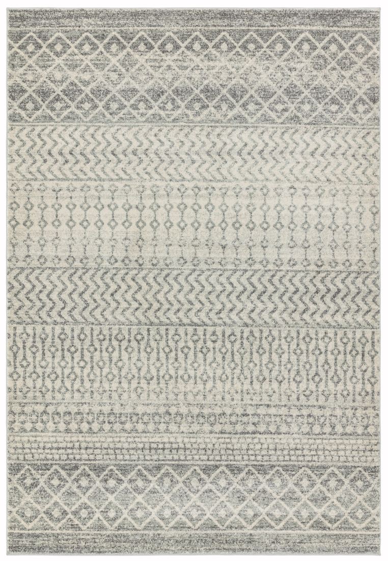 Nova Tribal Rug - Nomadic Aztec Grey NV35