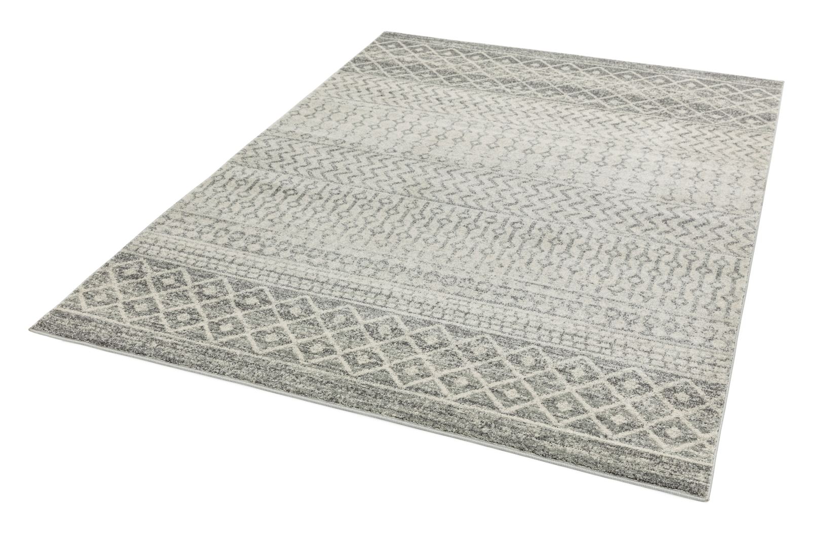 Nova Tribal Rug - Nomadic Aztec Grey NV35