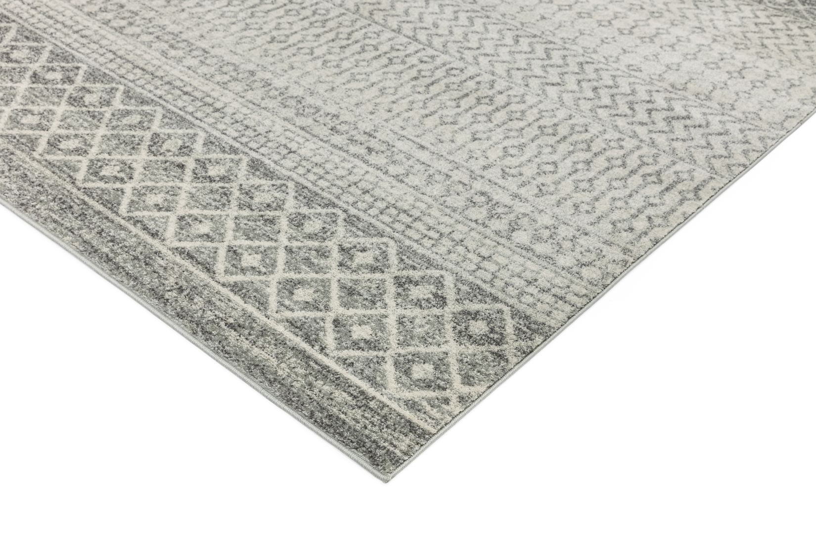 Nova Tribal Rug - Nomadic Aztec Grey NV35