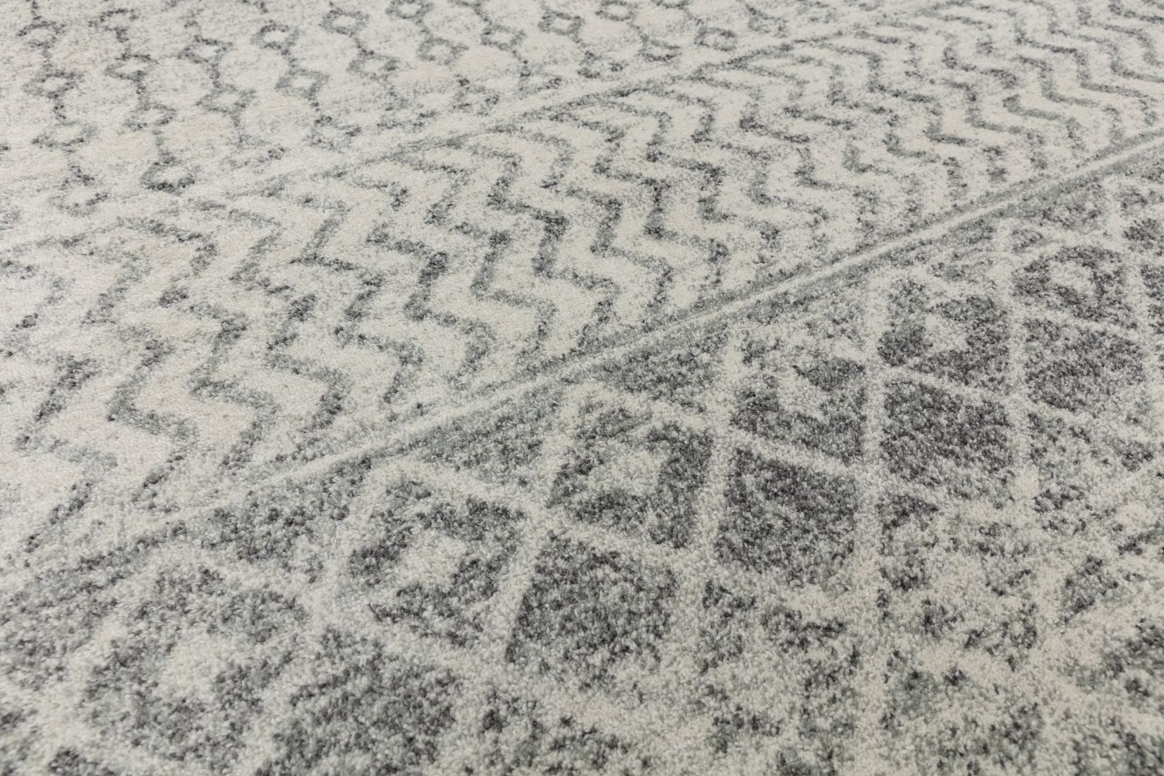 Nova Tribal Rug - Nomadic Aztec Grey NV35 Nova Tribal Rug - Nomadic Aztec Grey NV35