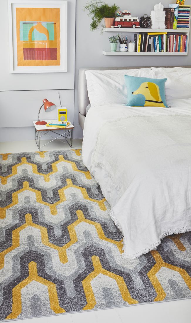 Nova Geometric Rug - Geo Yellow NV14