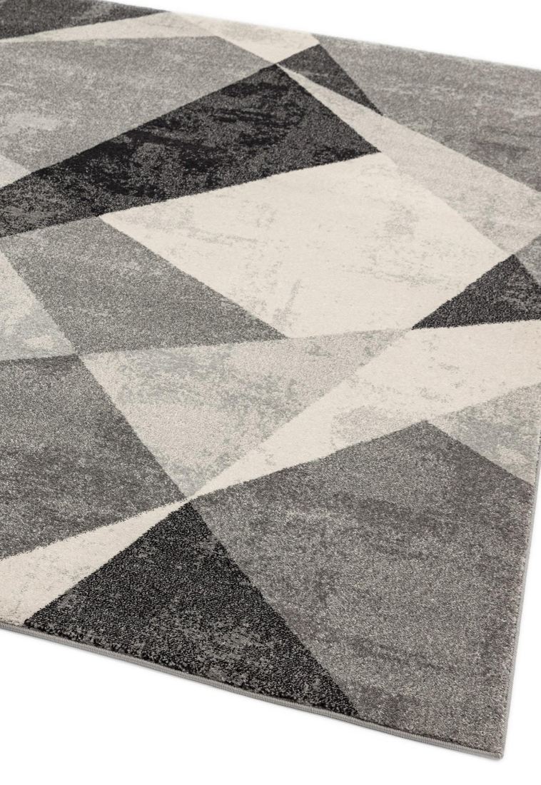 Nova Geometric Rug - Patio Grey NV02