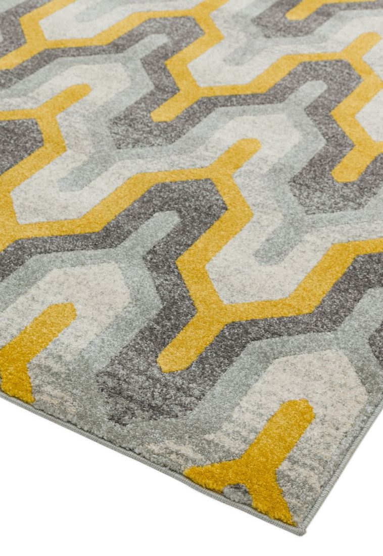 Nova Geometric Rug - Geo Yellow NV14