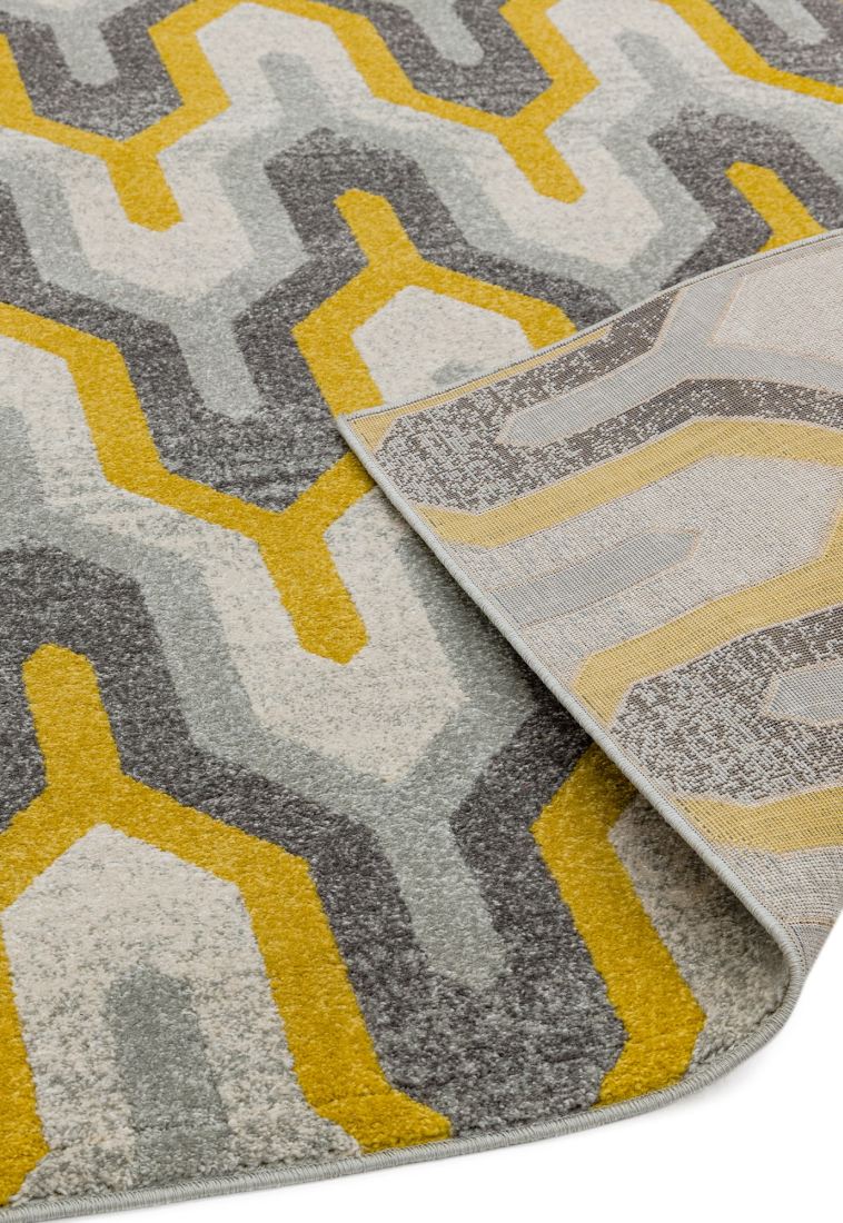 Nova Geometric Rug - Geo Yellow NV14