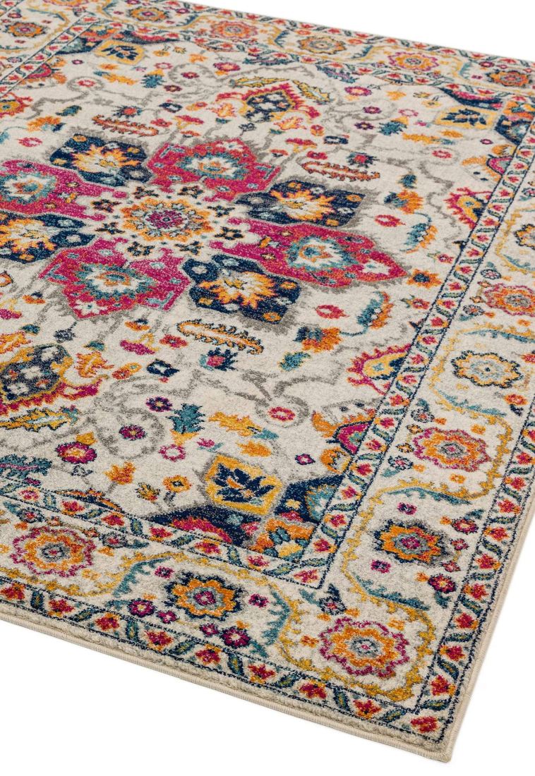 Nova Traditional Rug - Persian White Multi NV24