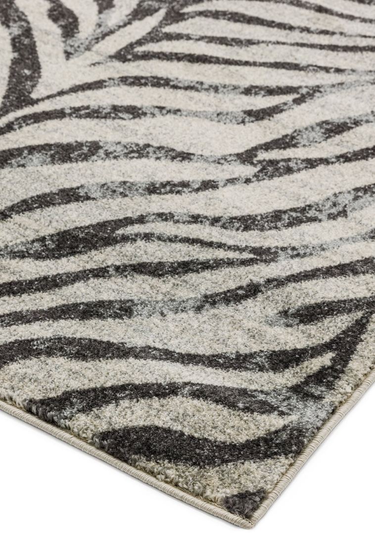 Nova Animal Print  Hardwearing Rug - Zebra NV27