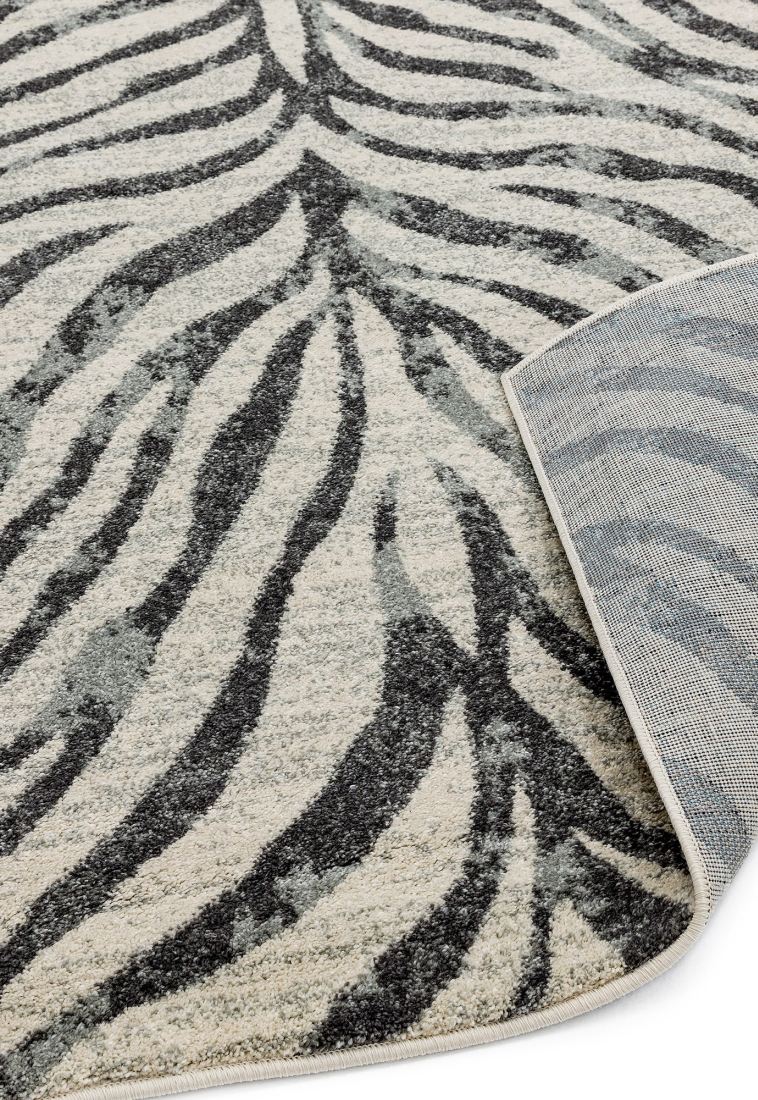 Nova Animal Print  Hardwearing Rug - Zebra NV27