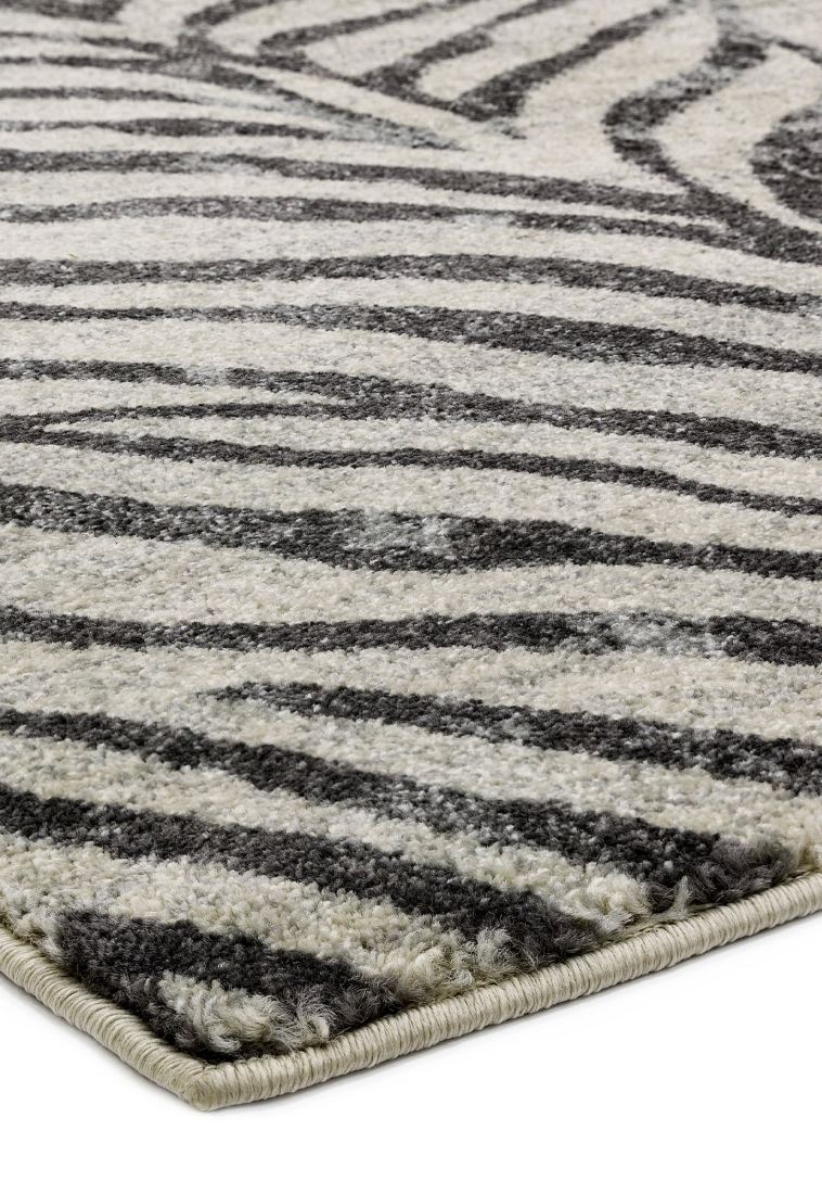 Nova Animal Print  Hardwearing Rug - Zebra NV27