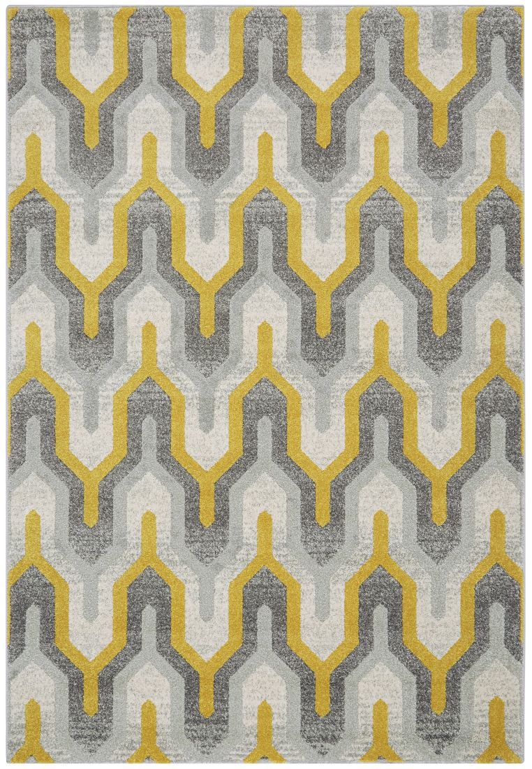 Nova Geometric Rug - Geo Yellow NV14