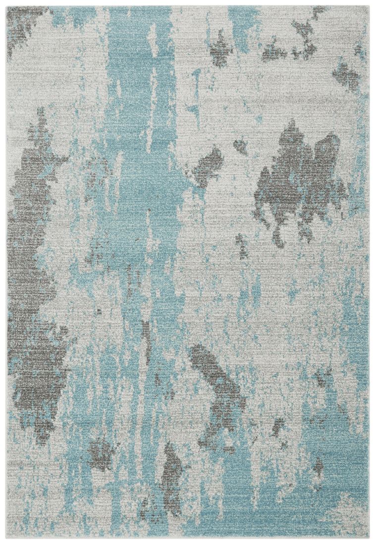 Nova Abstract Rug - Painterly Duck Egg NV15