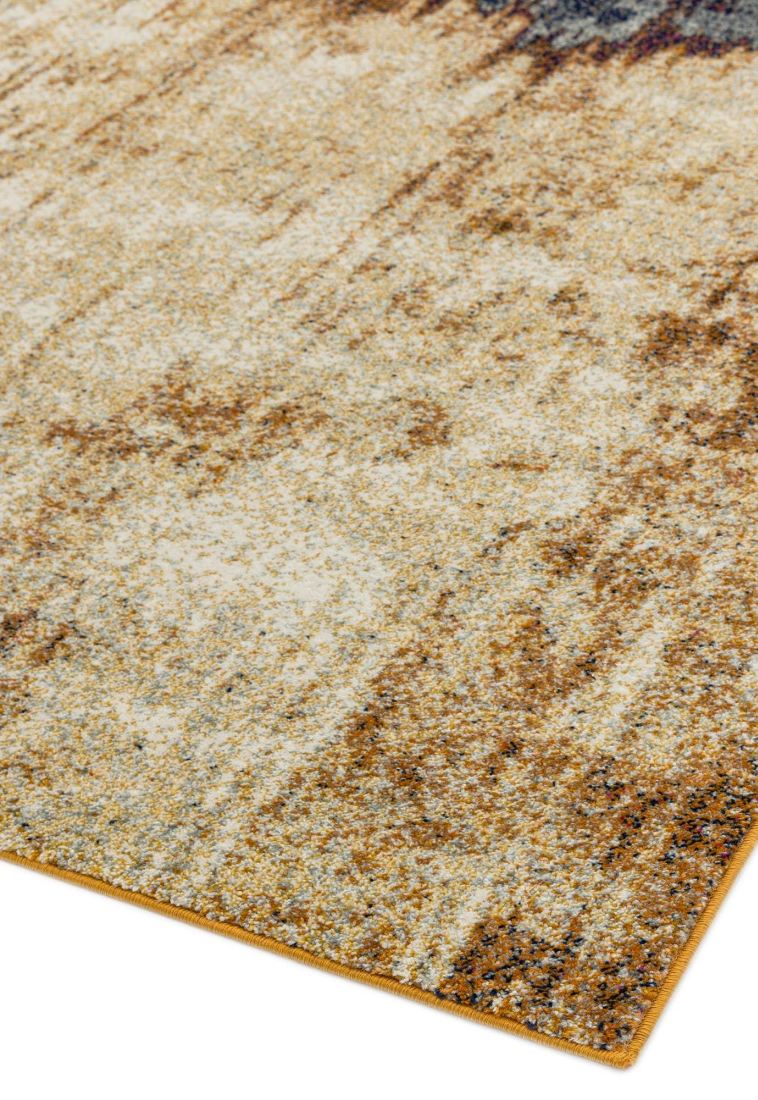 Nova Abstract Rug - Distress Orange NV04