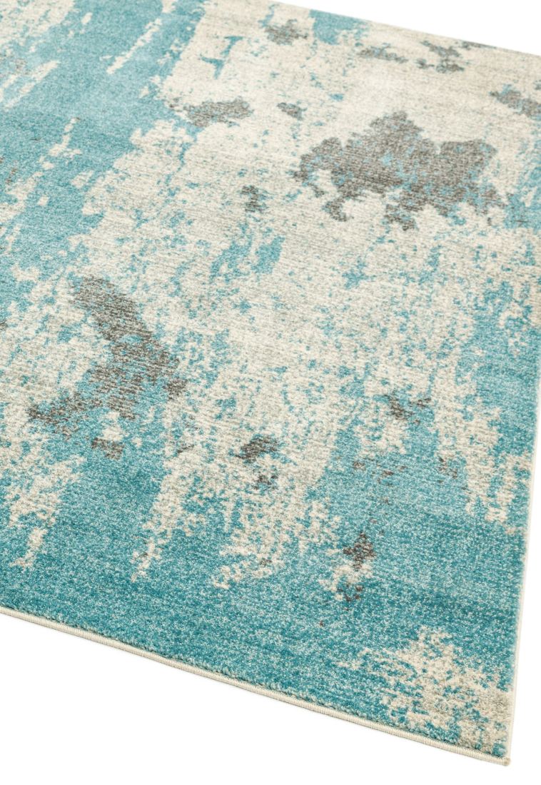 Nova Abstract Rug - Painterly Duck Egg NV15 Nova Abstract Rug - Painterly Duck Egg NV15