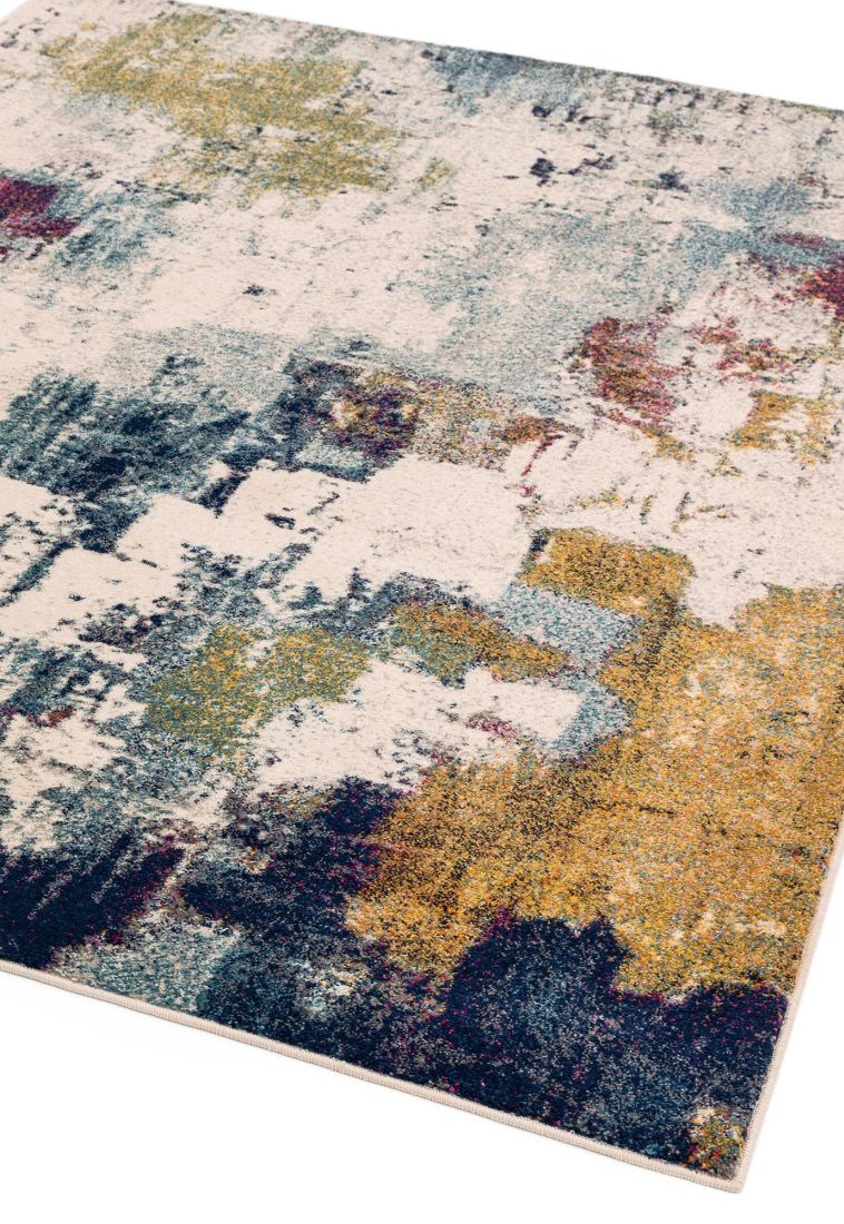 Nova Modern Rug - Abstract Mustard NV22