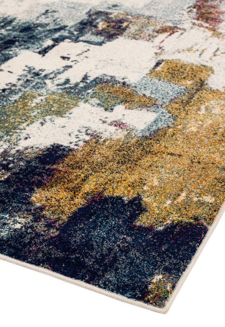 Nova Modern Rug - Abstract Mustard NV22