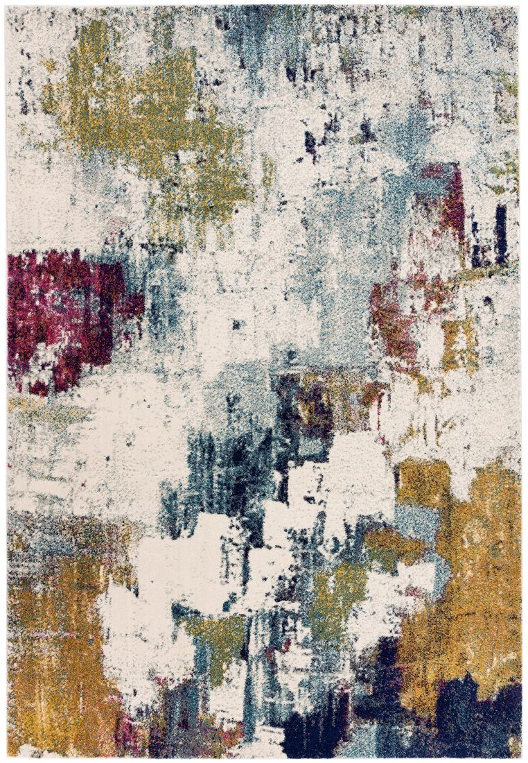 Nova Modern Rug - Abstract Mustard NV22