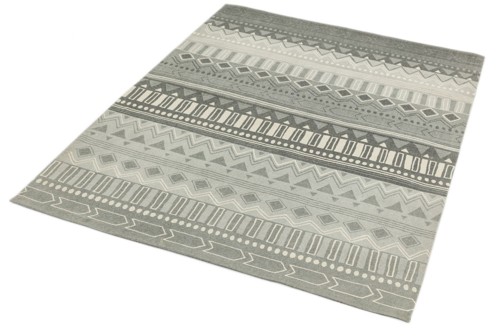 Onix Cotton Rug - Tribal Mix Grey Onix Cotton Rug - Tribal Mix Grey