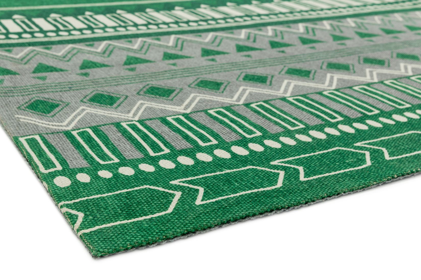 Onix Cotton Rug - Tribal Mix Green Onix Cotton Rug - Tribal Mix Green