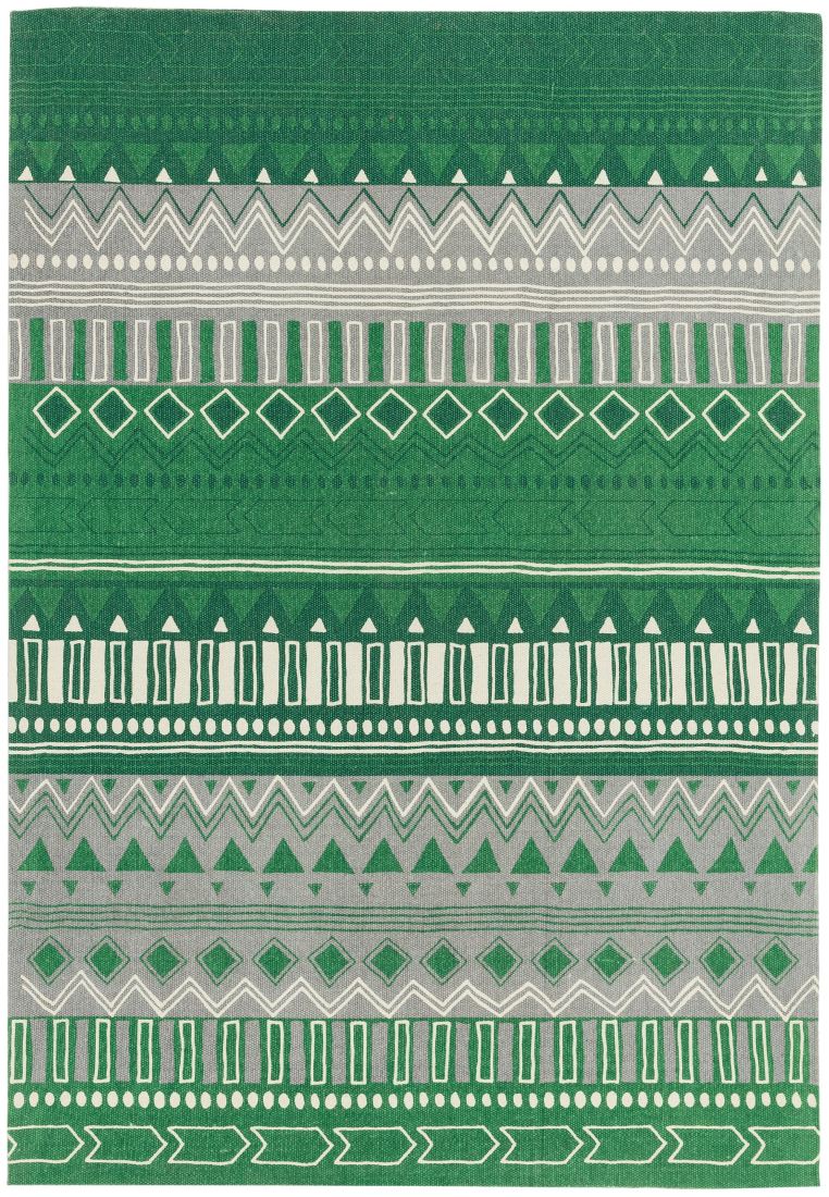 Onix Cotton Rug - Tribal Mix Green Onix Cotton Rug - Tribal Mix Green