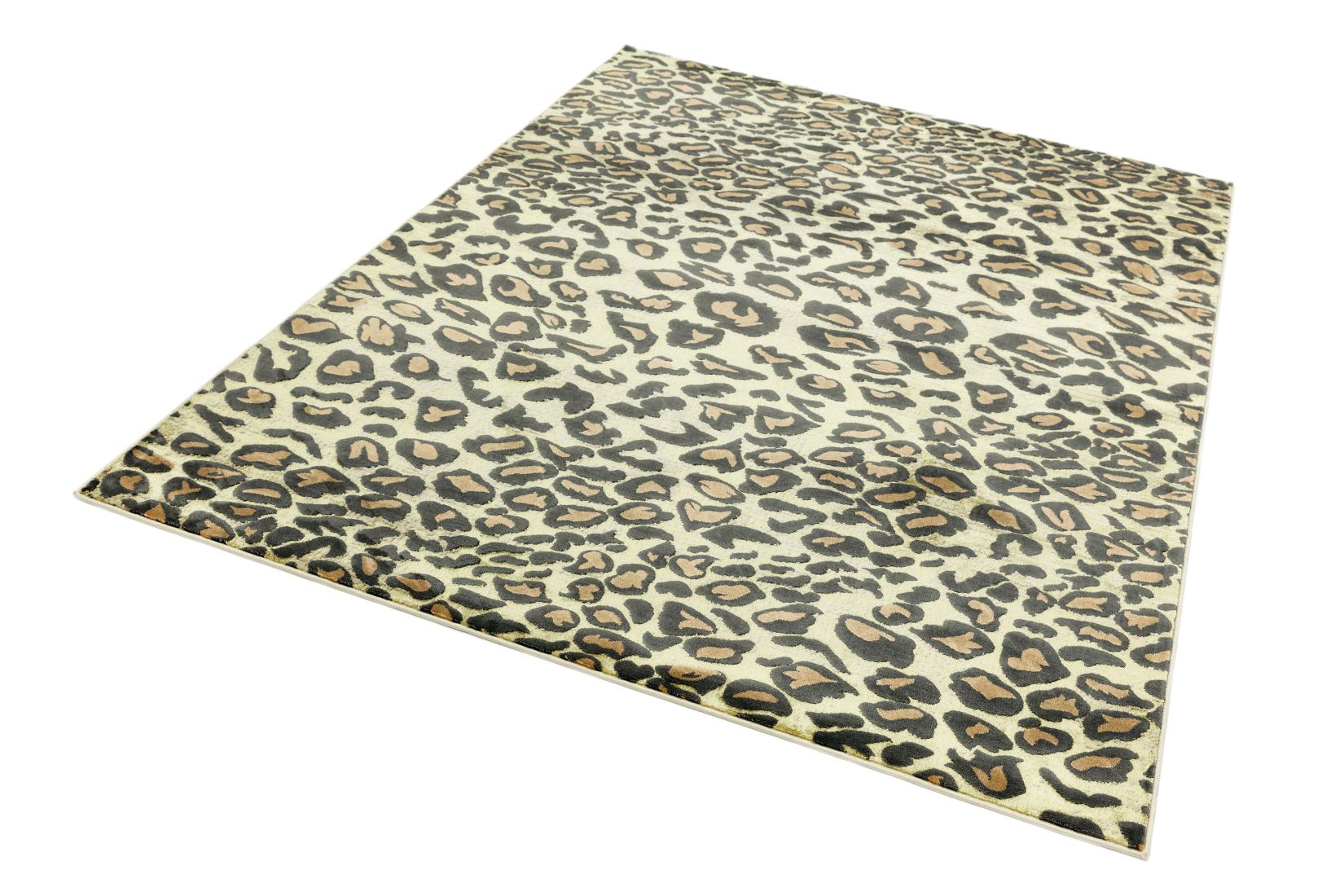 Quantum High Shine Animal Print Rug - Leopard QU01