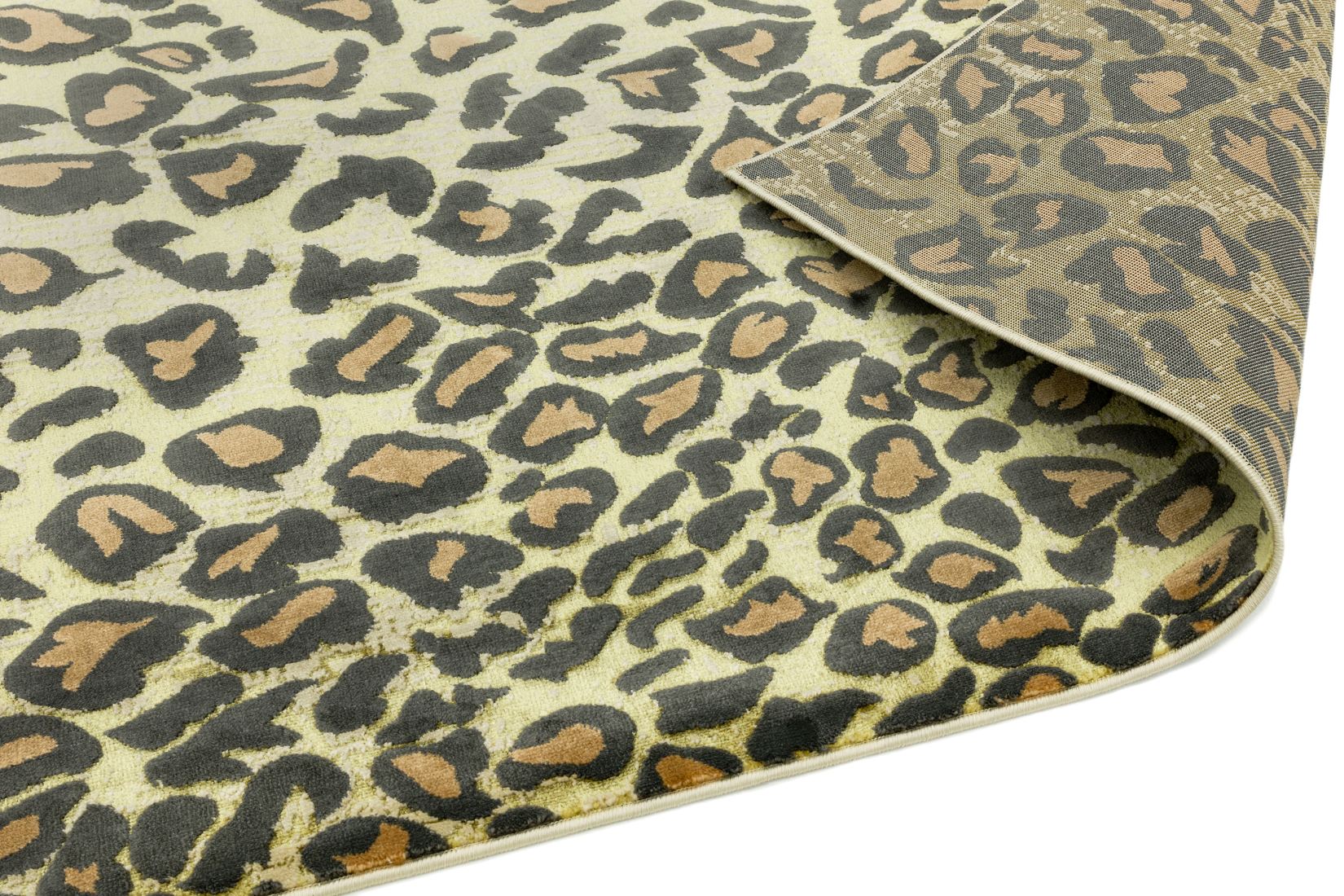 Quantum High Shine Animal Print Rug - Leopard QU01 Quantum High Shine Animal Print Rug - Leopard QU01