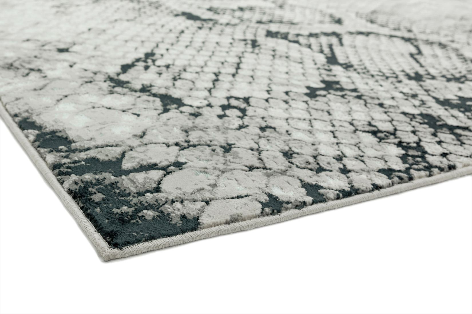 Quantum High Shine Animal Print Rug - Snake Quantum High Shine Animal Print Rug - Snake