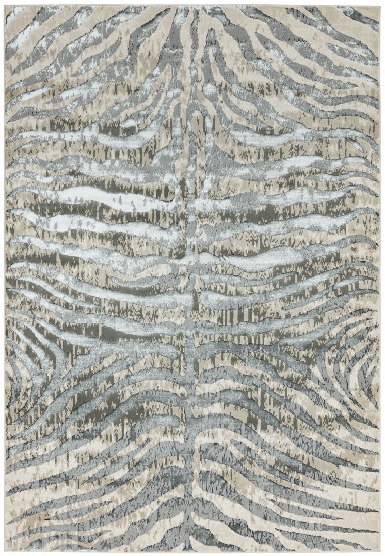 Quantum High Shine Animal Print Rug - Zebra QU04 Quantum High Shine Animal Print Rug - Zebra QU04