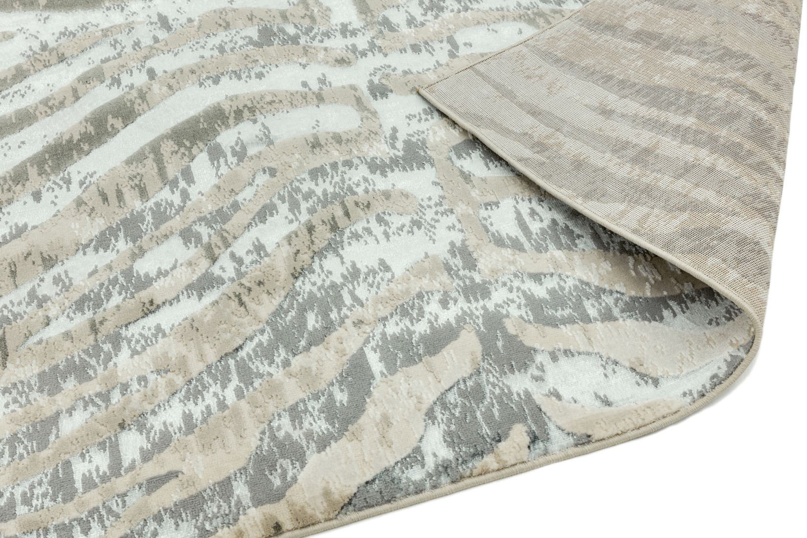 Quantum High Shine Animal Print Rug - Zebra QU04 Quantum High Shine Animal Print Rug - Zebra QU04