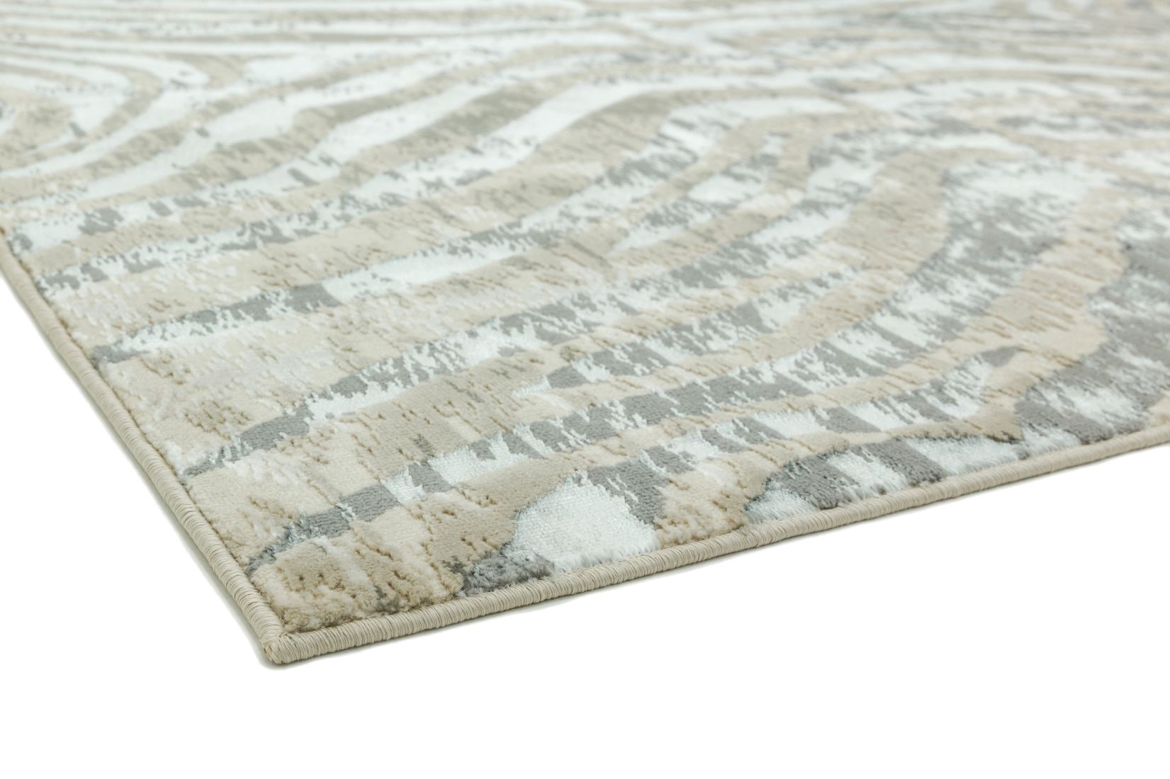 Quantum High Shine Animal Print Rug - Zebra QU04 Quantum High Shine Animal Print Rug - Zebra QU04