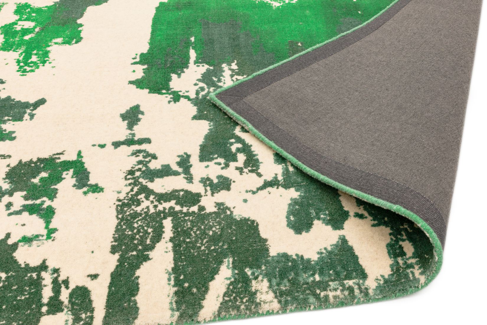 Saturn Abstract Wool Rug - Green Saturn Abstract Wool Rug - Green