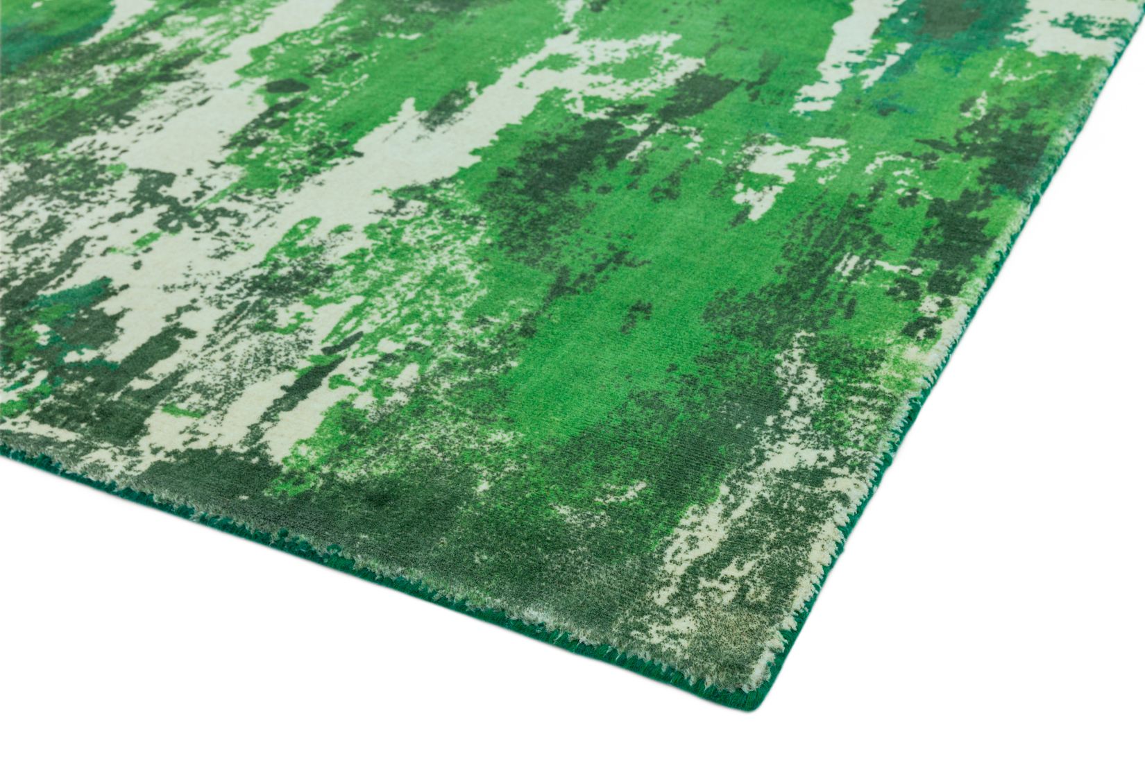 Saturn Abstract Wool Rug - Green Saturn Abstract Wool Rug - Green