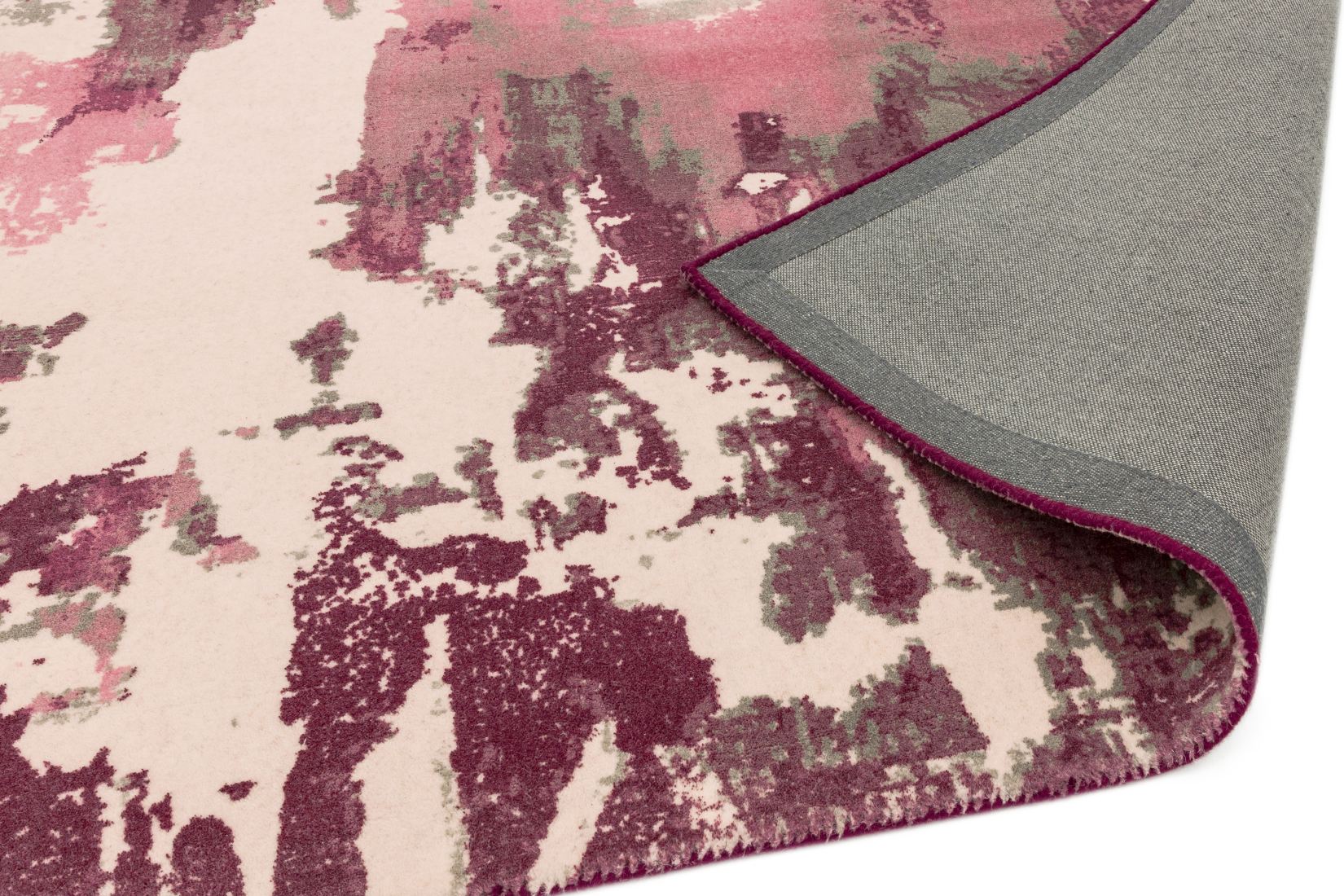 Saturn Abstract Wool Rug - Pink Saturn Abstract Wool Rug - Pink