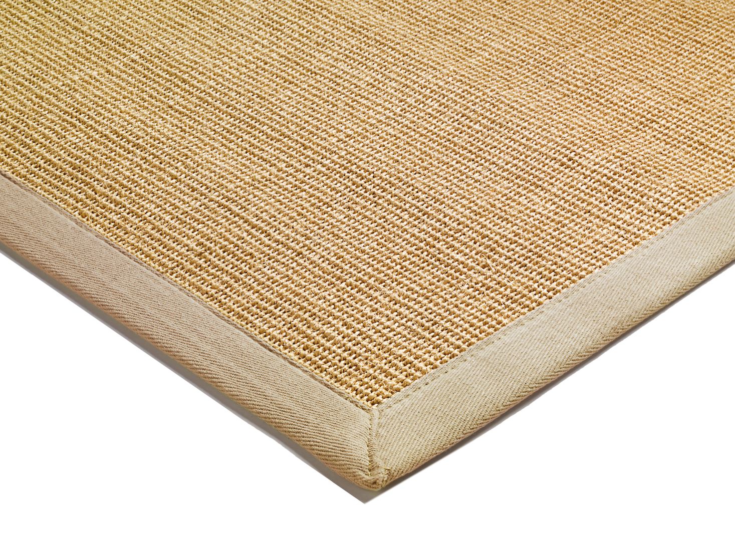 Sisal Anti Slip Hardwearing Rug - Linen/Linen