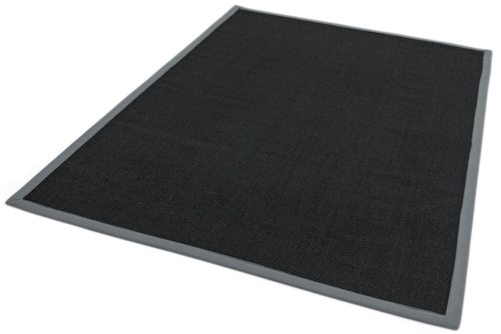 Sisal Anti Slip Hardwearing Rug - Black/Grey Sisal Anti Slip Hardwearing Rug - Black/Grey