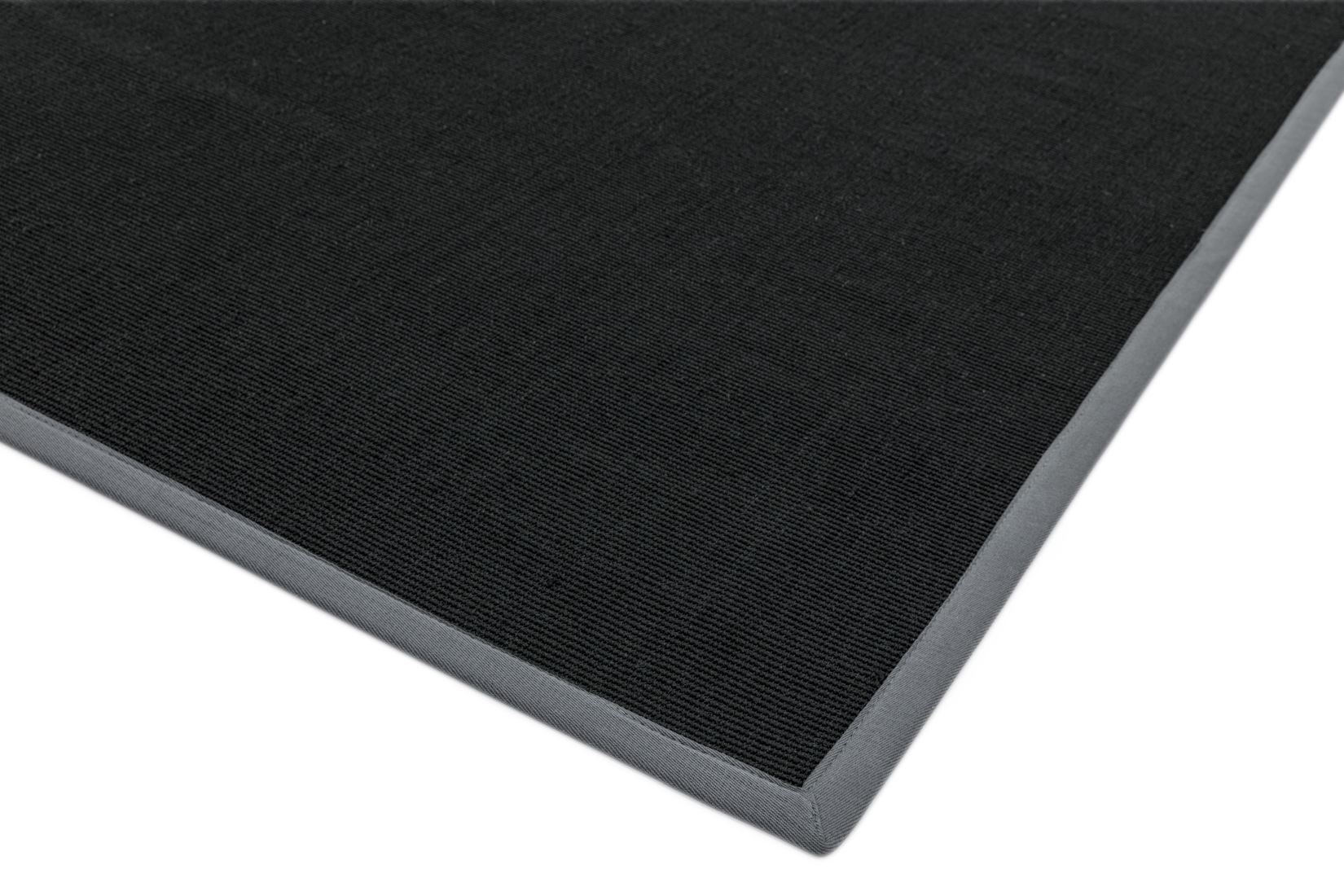 Sisal Anti Slip Hardwearing Rug - Black/Grey Sisal Anti Slip Hardwearing Rug - Black/Grey