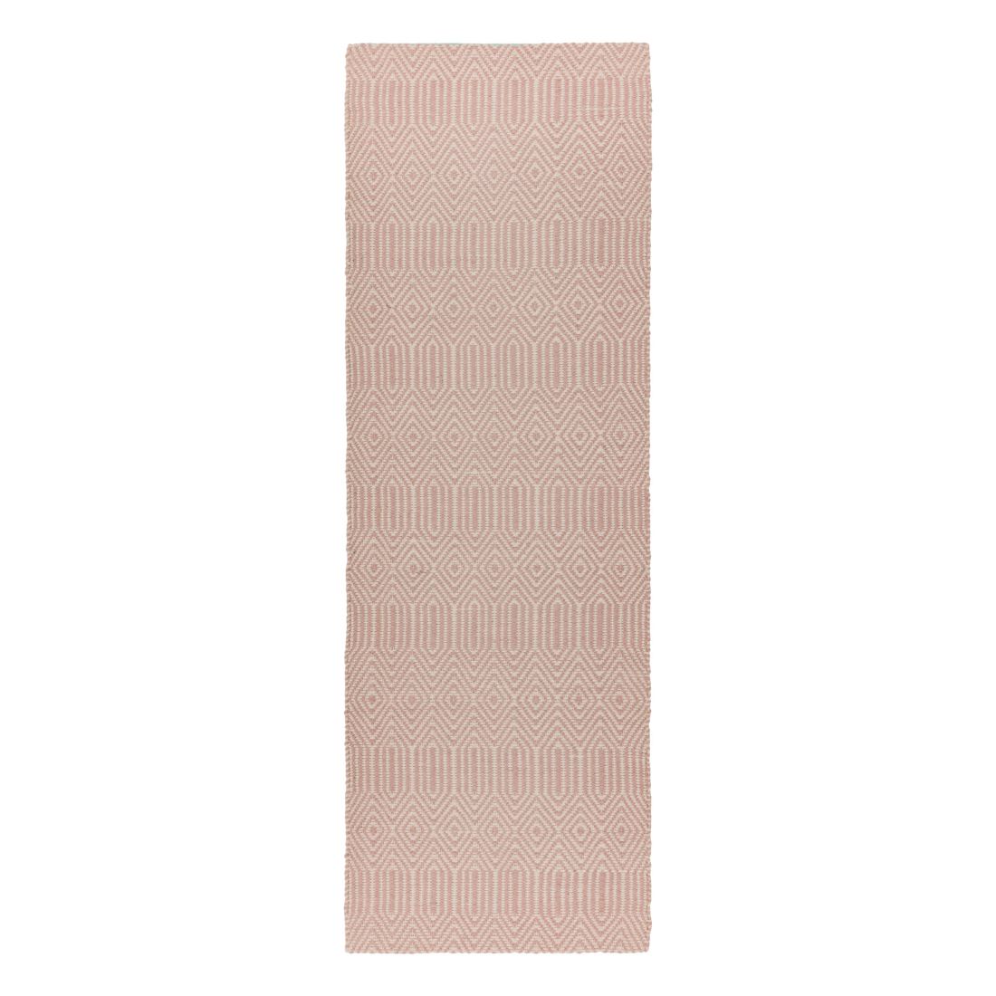 Sloan Geometric Flatweave Cotton Rug - Pink Sloan Geometric Flatweave Cotton Rug - Pink