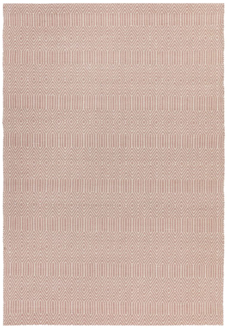 Sloan Geometric Flatweave Cotton Rug - Pink Sloan Geometric Flatweave Cotton Rug - Pink