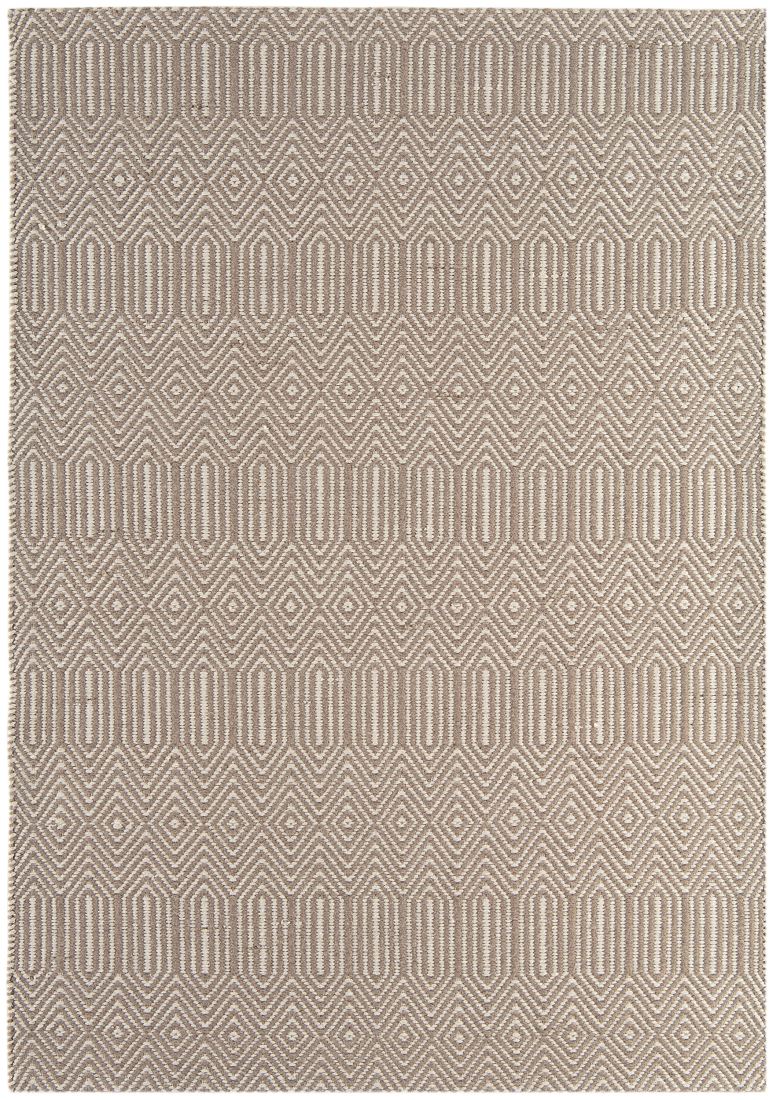 Sloan Geometric Flatweave Cotton Rug - Taupe Sloan Geometric Flatweave Cotton Rug - Taupe