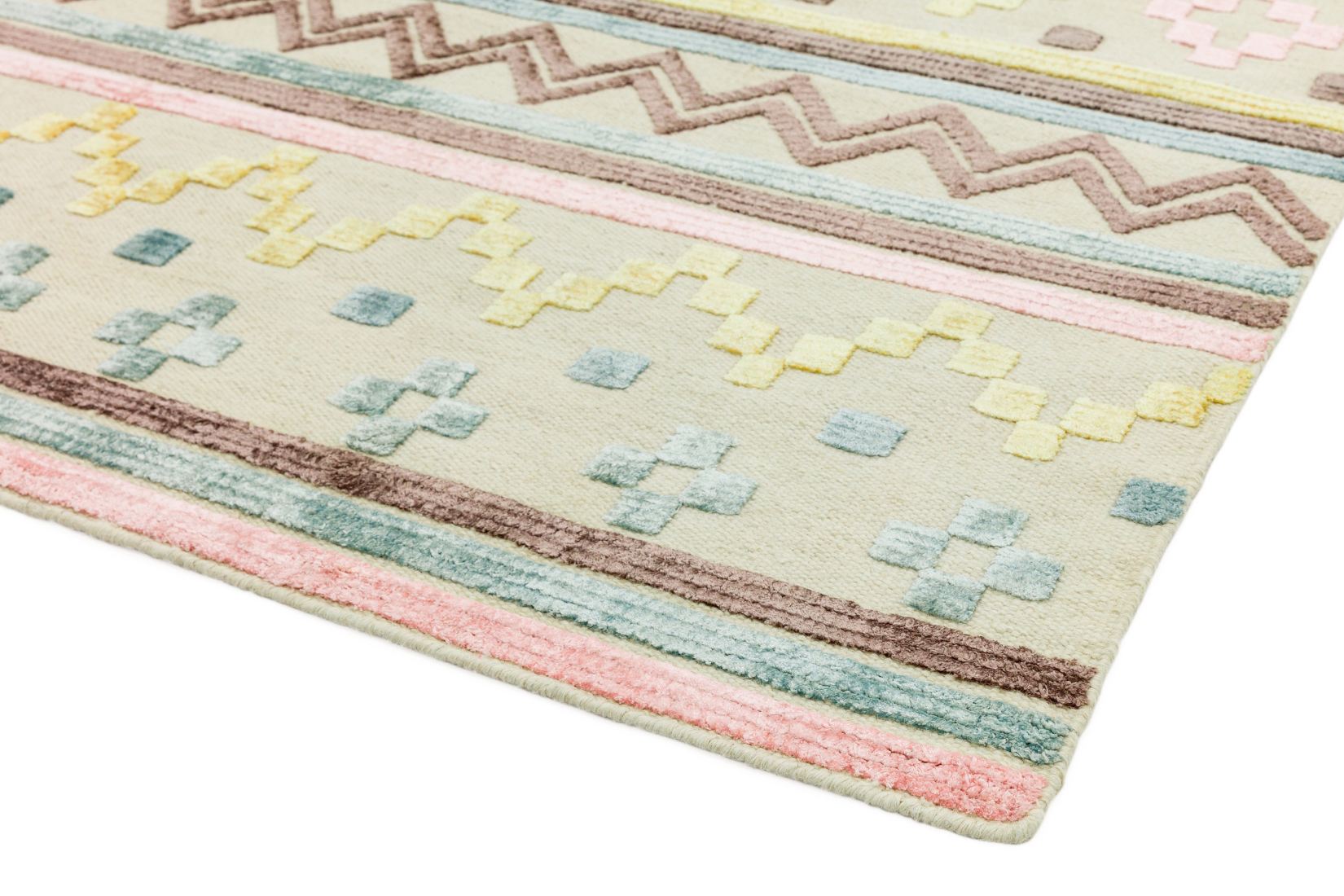 Theo Woven Kelim Rug - Soft Tone Geo Theo Woven Kelim Rug - Soft Tone Geo