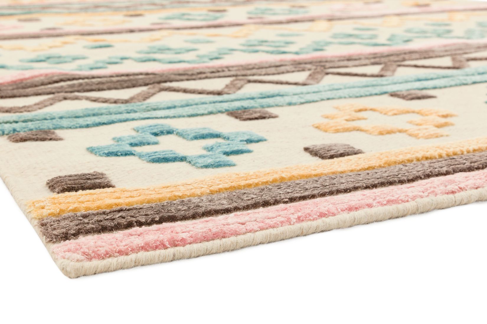 Theo Woven Kelim Rug - Soft Tone Geo Theo Woven Kelim Rug - Soft Tone Geo