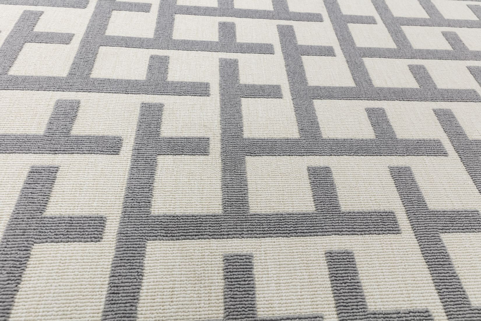 Antibes In/Outdoor Geometric Rug - Grey White Grid AN03 Antibes In/Outdoor Geometric Rug - Grey White Grid AN03