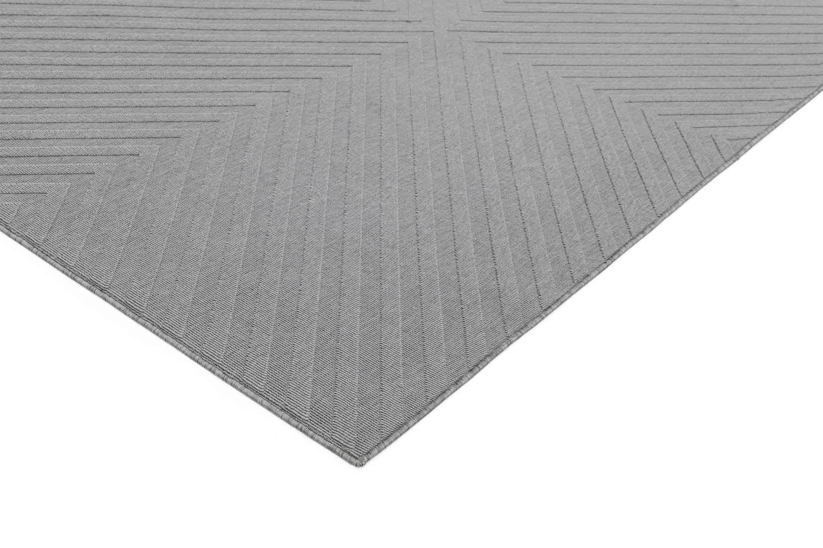 Antibes In/Outdoor Geometric Rug -  Light Grey Arrow AN07