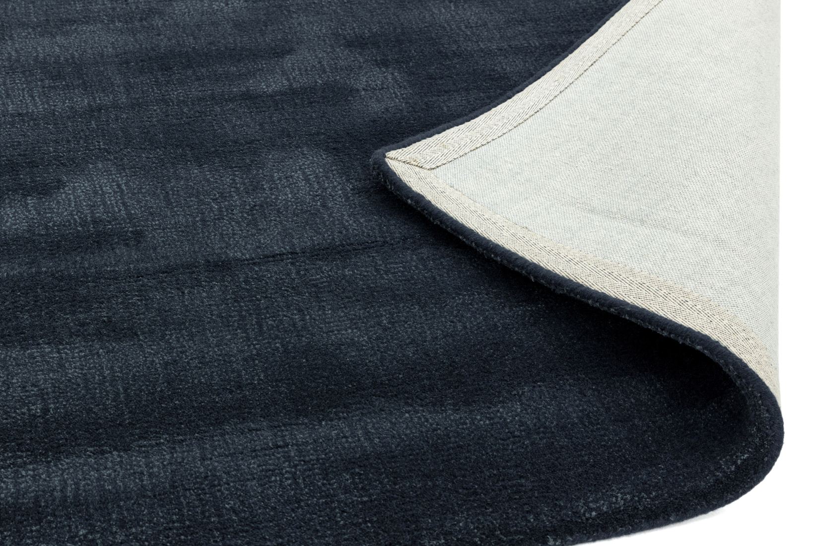 Aran Luxurious Wool & Viscose Rug - Midnight Aran Luxurious Wool & Viscose Rug - Midnight