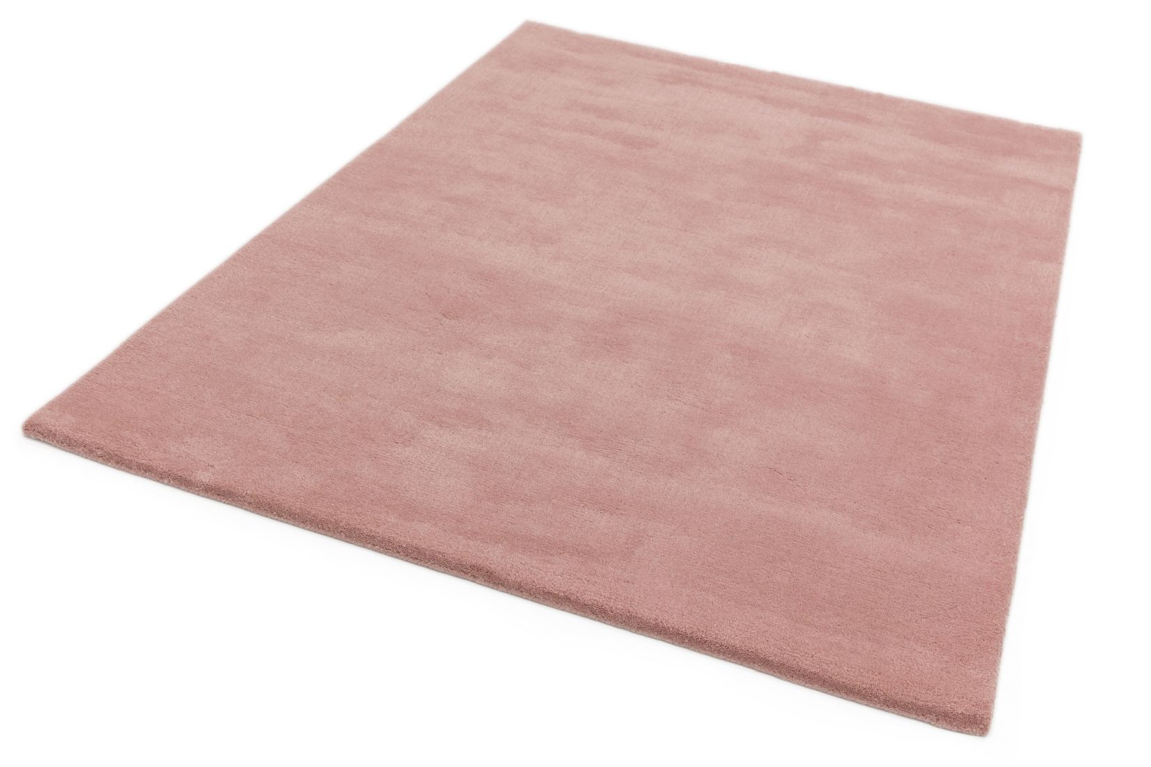 Aran Luxurious Wool & Viscose Rug - Rose Pink