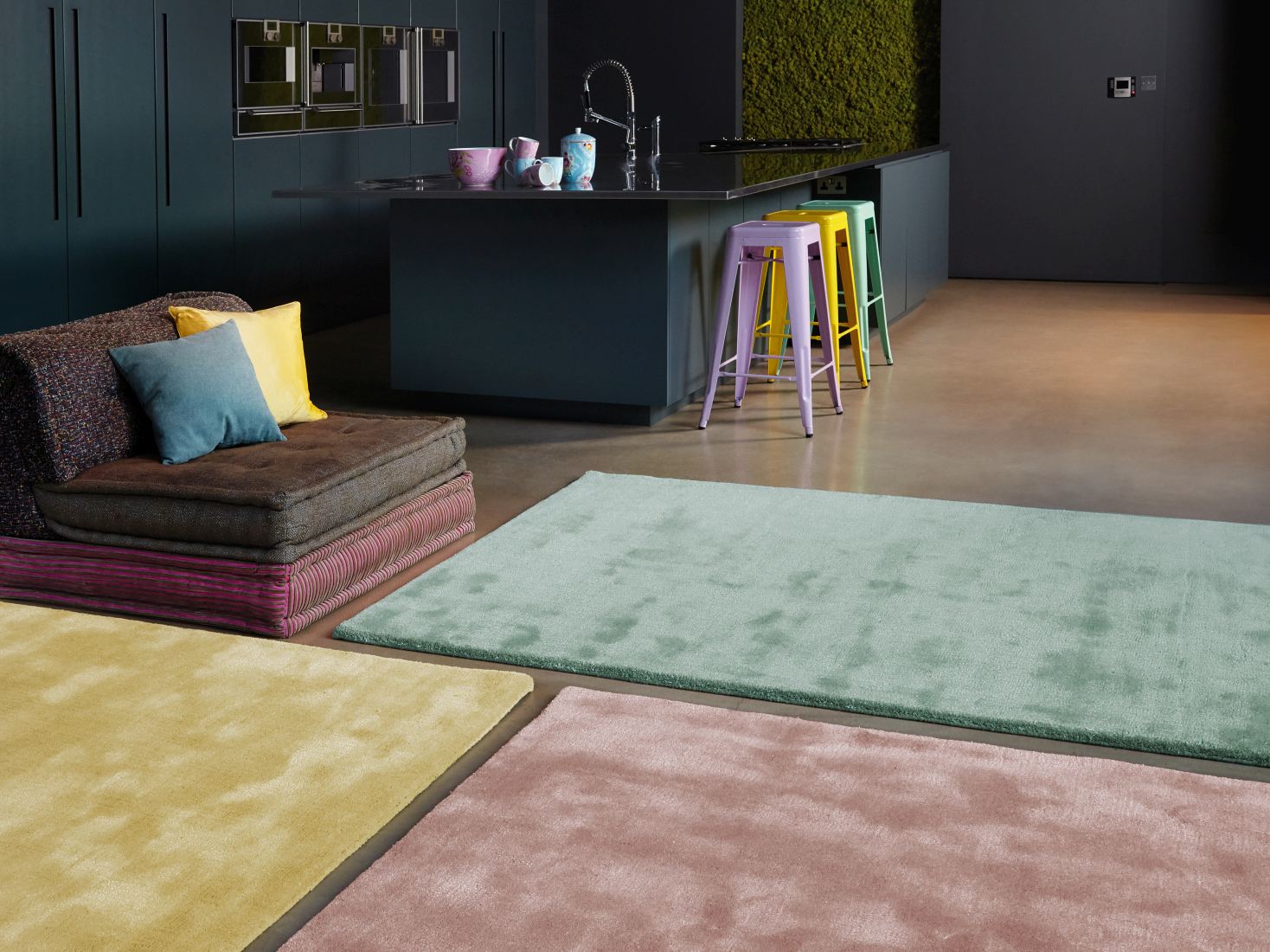 Aran Luxurious Wool & Viscose Rug - Rose Pink Aran Luxurious Wool & Viscose Rug - Rose Pink