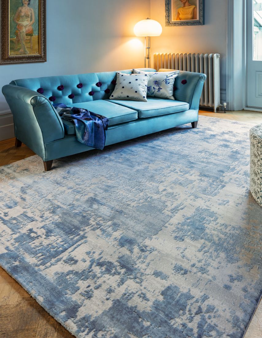 Astral Super Soft Acrylic Rug - Blue AS11