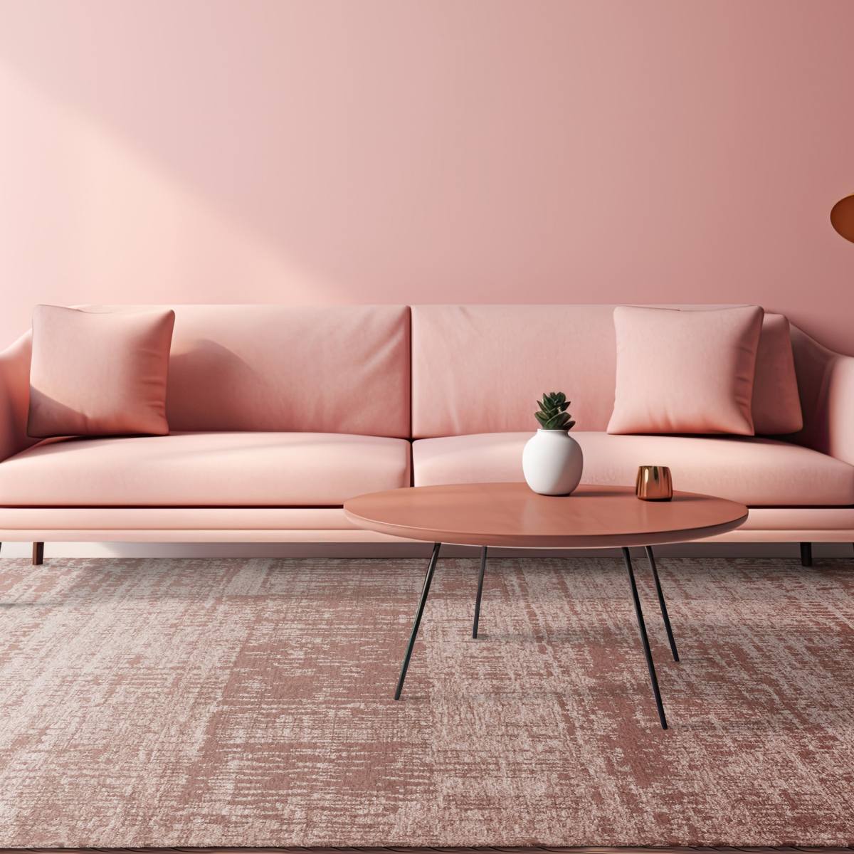 Beau Modern Rug - Blush