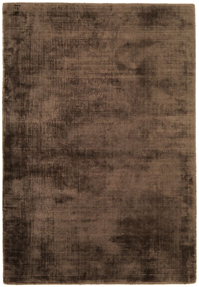 Blade Luxurious Dense Viscose Rug - Chocolate